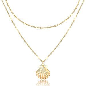 Gold Layered Necklace Set for Women Trendy Dainty Choker and Long Style